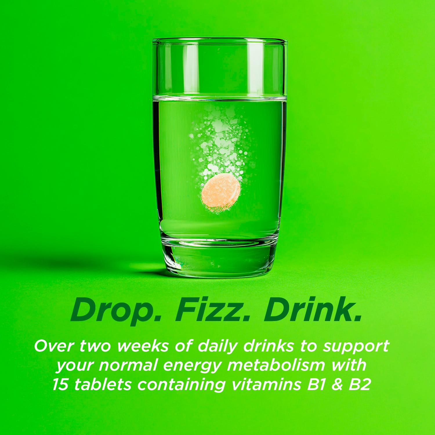 Berocca Orange effervescent vitamin tablets 15s (British brand)