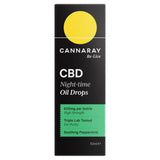 Cannaray CBD night oil drops peppermint 10ml - British product
