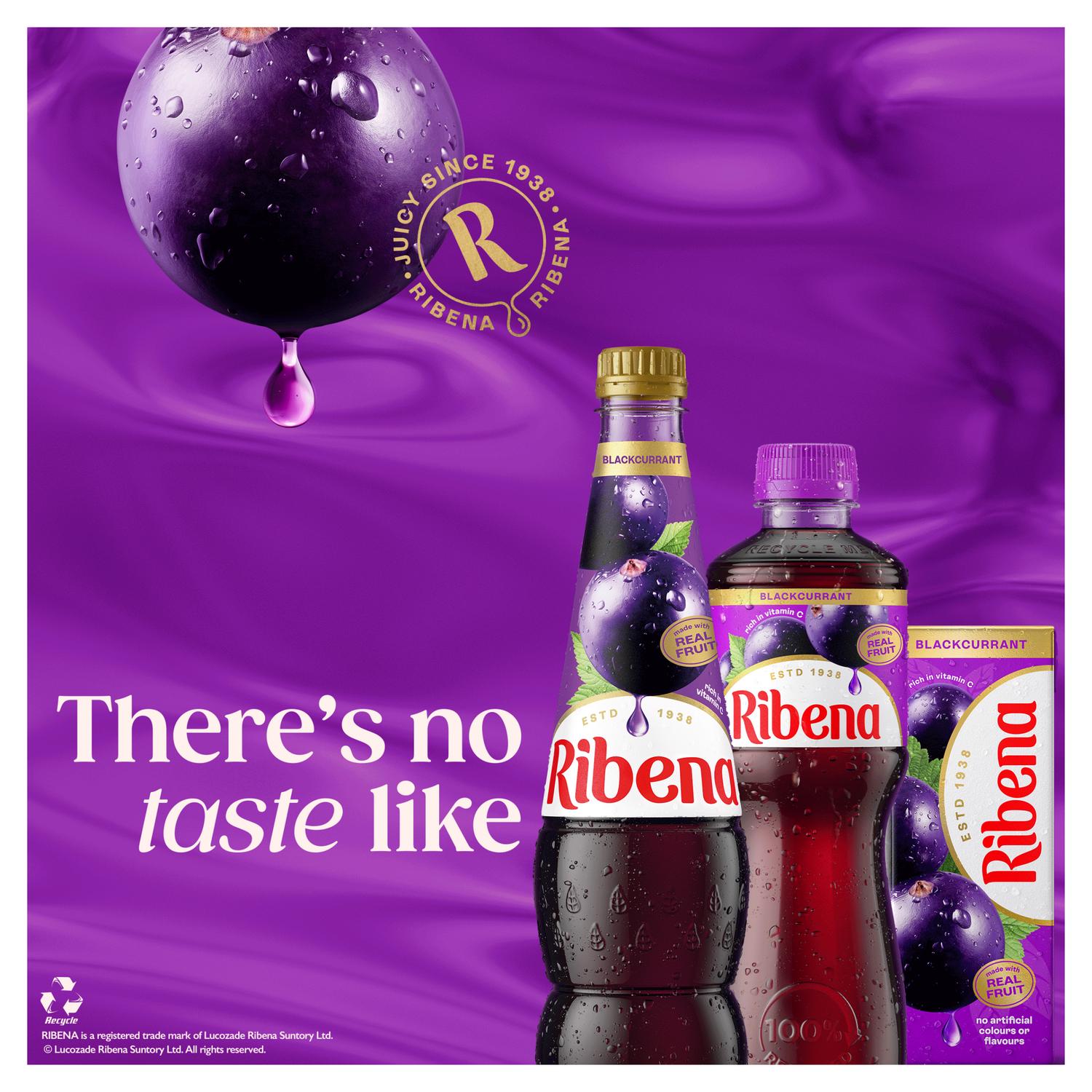 Ribena blackcurrant juice carton 6x250ml, imported from the UK