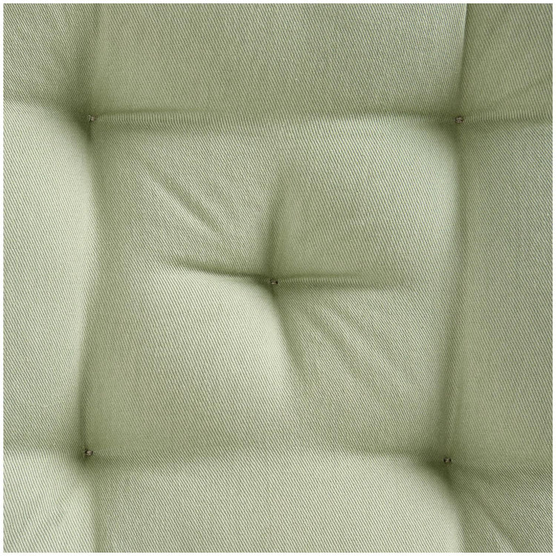 Green Scallop Tie-On Seat Cushion 40x40cm