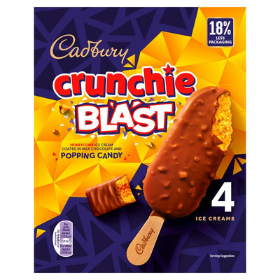 Cadbury Crunchie Blast iskrem 4x90ml