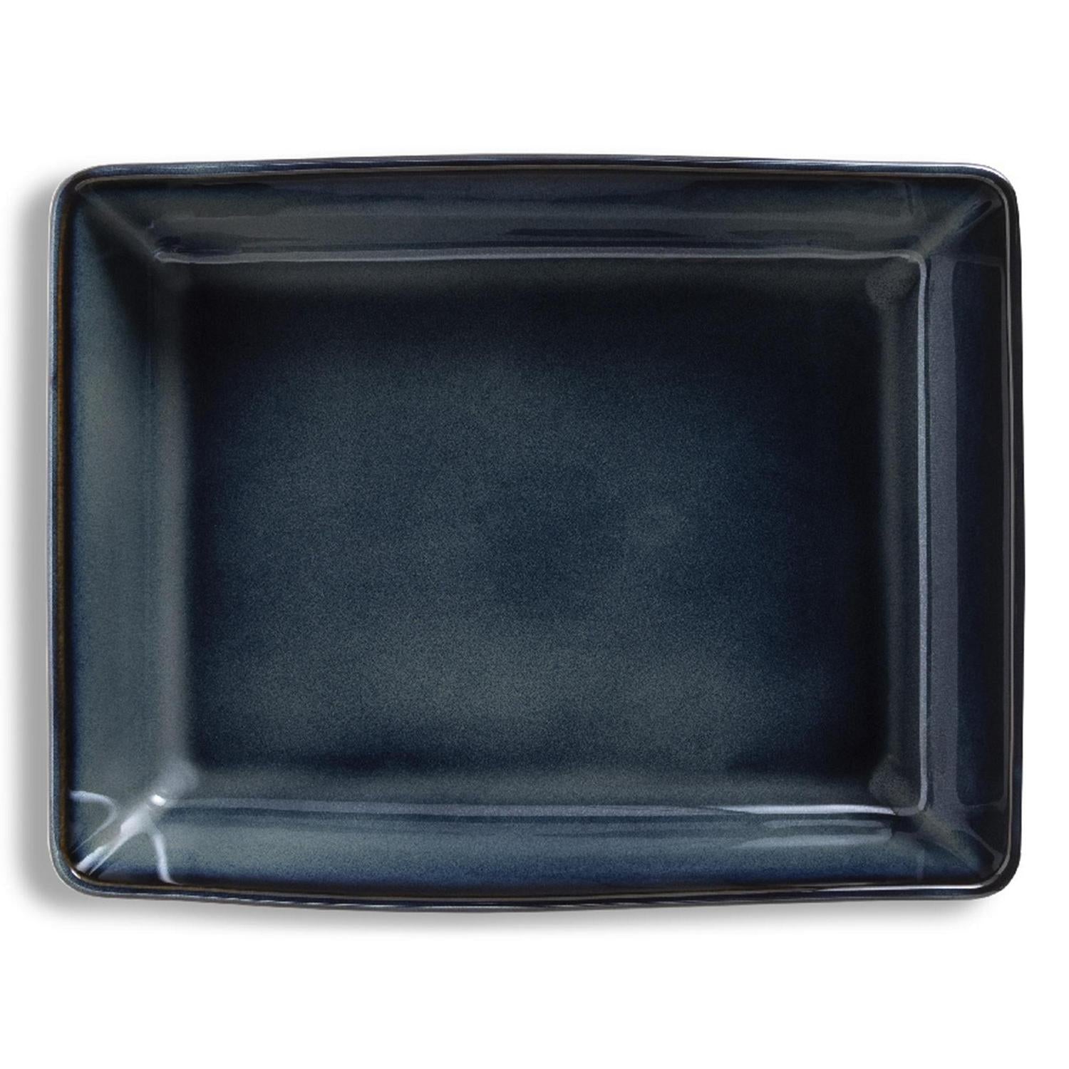 Habitat stoneware roaster navy blue 33.3cm, UK version
