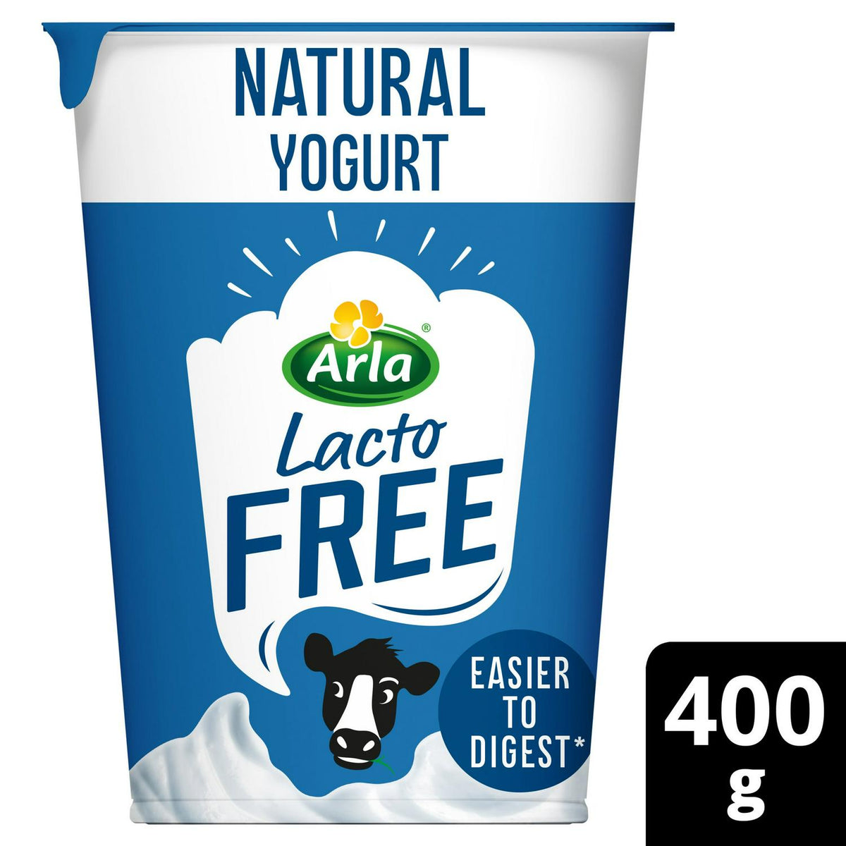 Lactose-Free Plain Yogurt 400g with High Protein