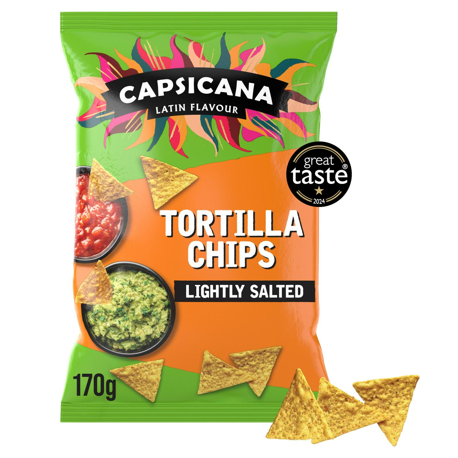 Capsicana Tortilla Chips Lightly Salted 170g - British product