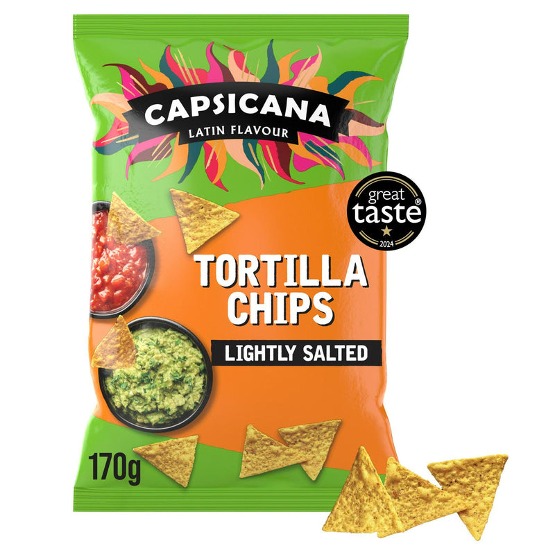 Capsicana Tortilla Chips Lightly Salted 170g - British product