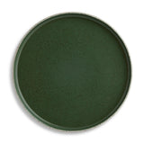 Habitat Green Dinner Plate Raw Edge 26.4cm, imported from the UK