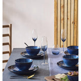 Habitat reactive dinner set navy 12 piece, UK version