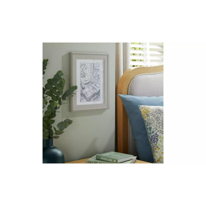 Habitat beaded wooden grey photo frame 30x25cm, UK version