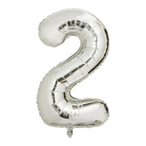 Sainsbury's Home Silver Foil Number Balloon Age 2 34 Inch (British brand)