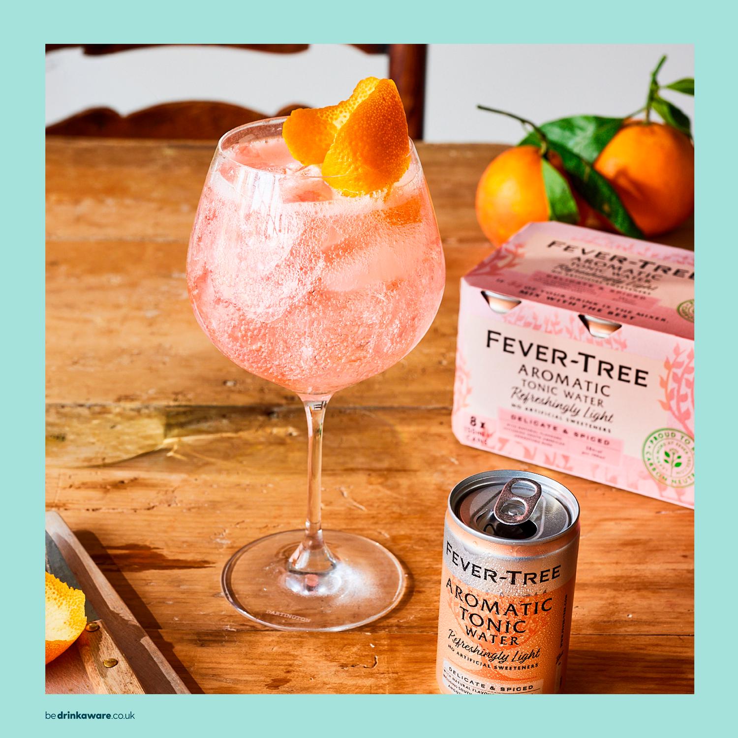 Fever-Tree Refreshingly Light Aromatic Tonic Water 8x150ml (British brand)