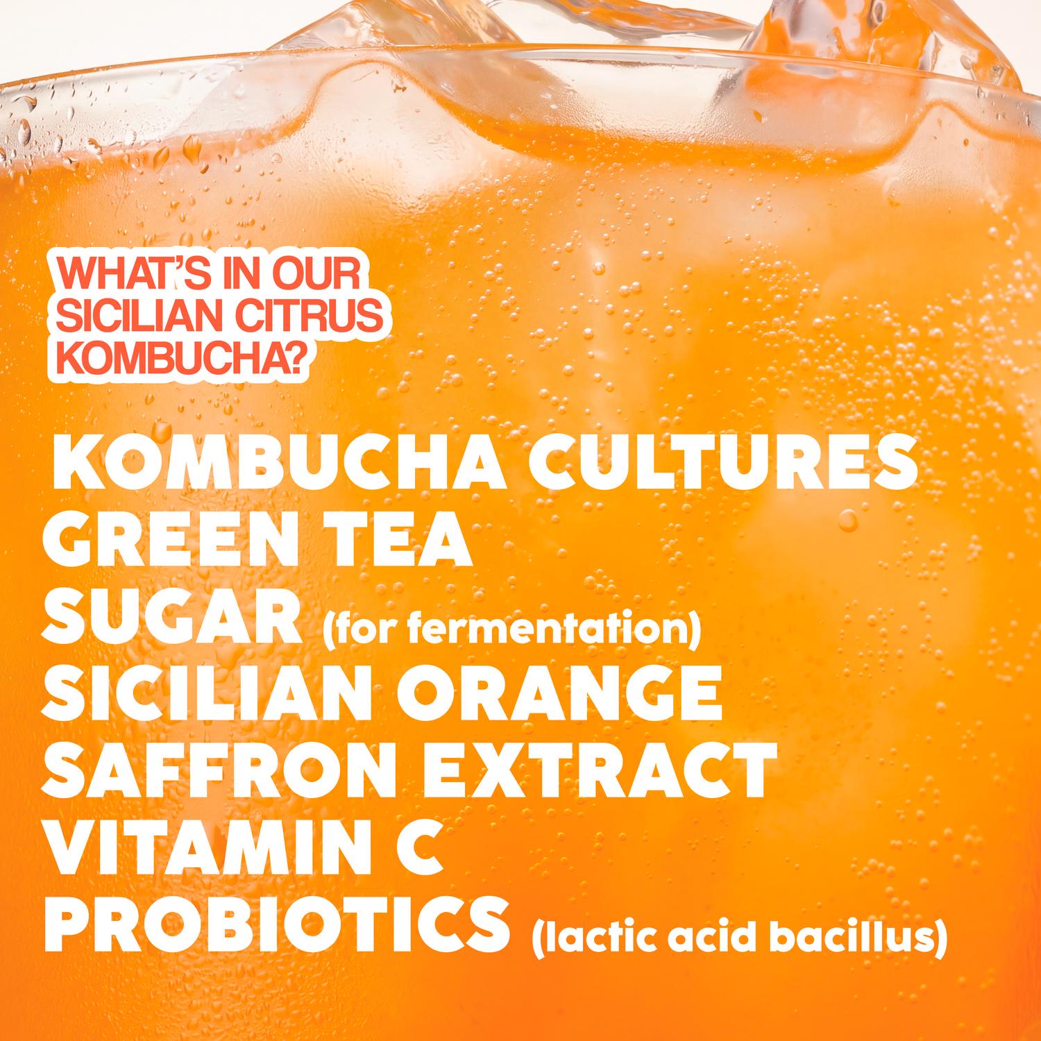 Fix8 Kombucha Sicilian Citrus 4 x 250ml - British product