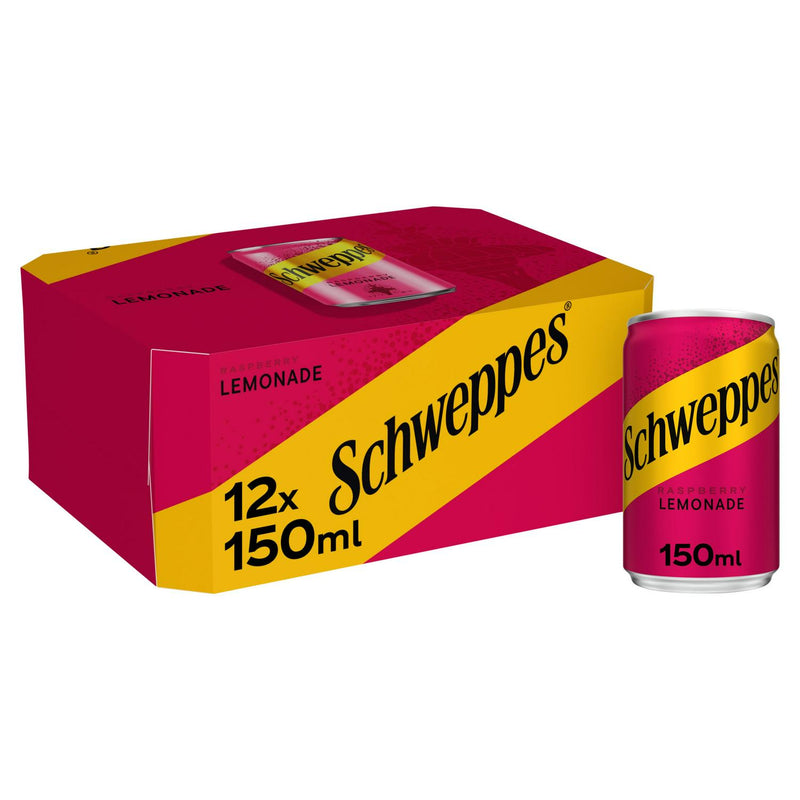 Schweppes Raspberry Lemonade Cans 12 x 150ml - British product