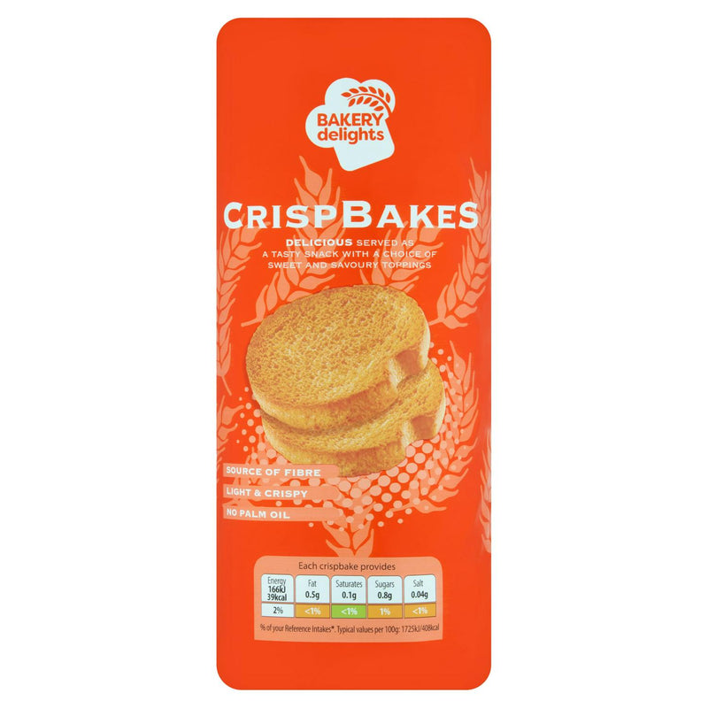 Bakery Delights Vegetarian Crispbakes 125g - British product