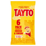 Tayto Cheese & Onion Potato Crisps 6x25g (British brand)
