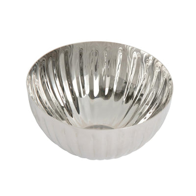 Sainsburys Stainless Steel Ribbed Snack Bowl for Bar or Table- Buy online at McGrocer