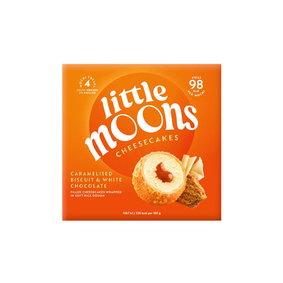 Little Moons Karamellisierter Keks & Weiße Schokoladen-Käsekuchen 4x30g