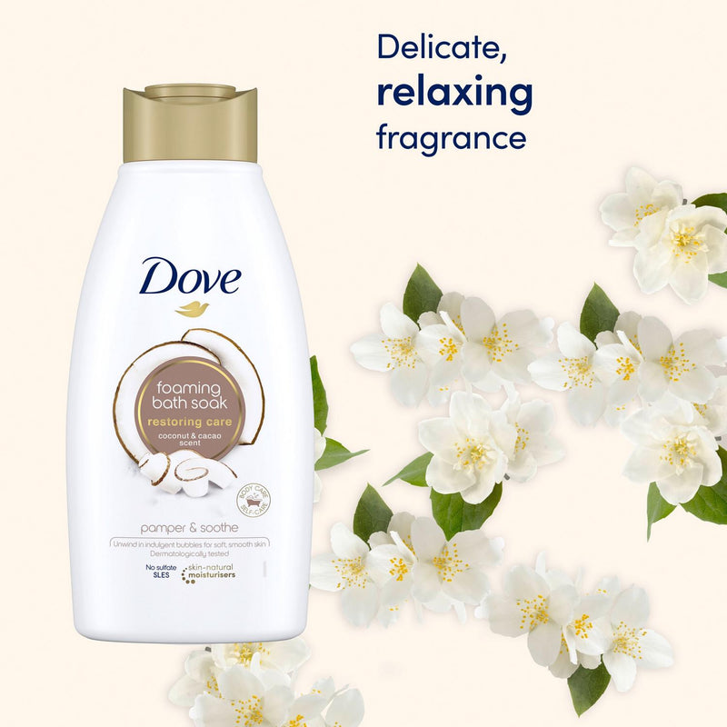 Dove Restoring Care Bath Soak Coconut Cacao 450ml - British product