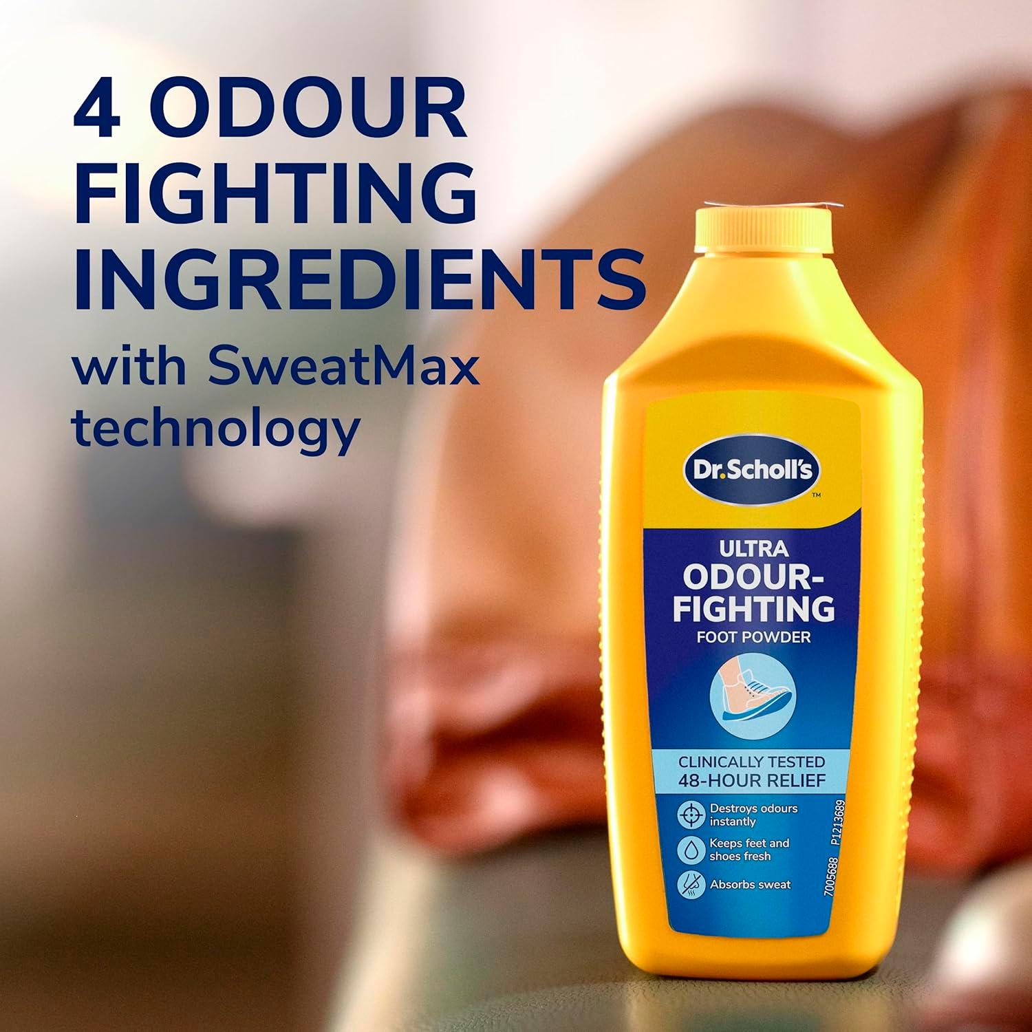 Dr. Scholl's ultra odour fighting foot powder 85g, UK version