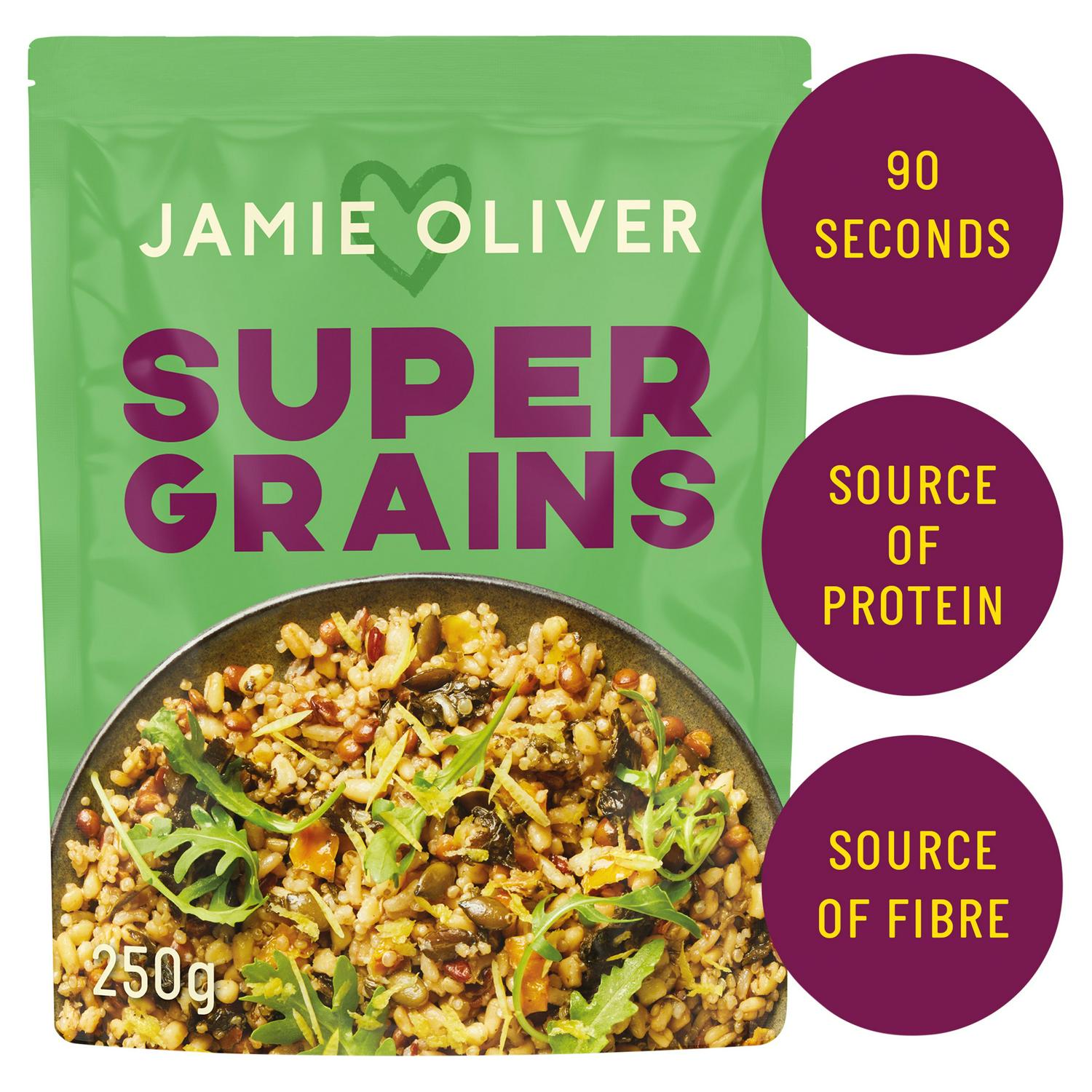 Jamie Oliver Super Grains 250g meal kit, UK version