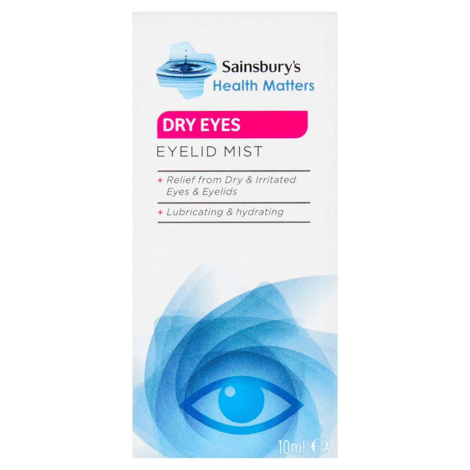 Sainsbury's Health Matters Dry Eyes Eyelid Mist 10ml (British brand)