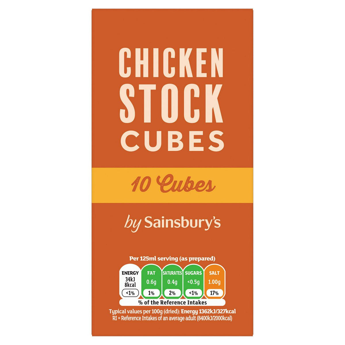 Sainsbury's Stock Cubes, Chicken 10x10g