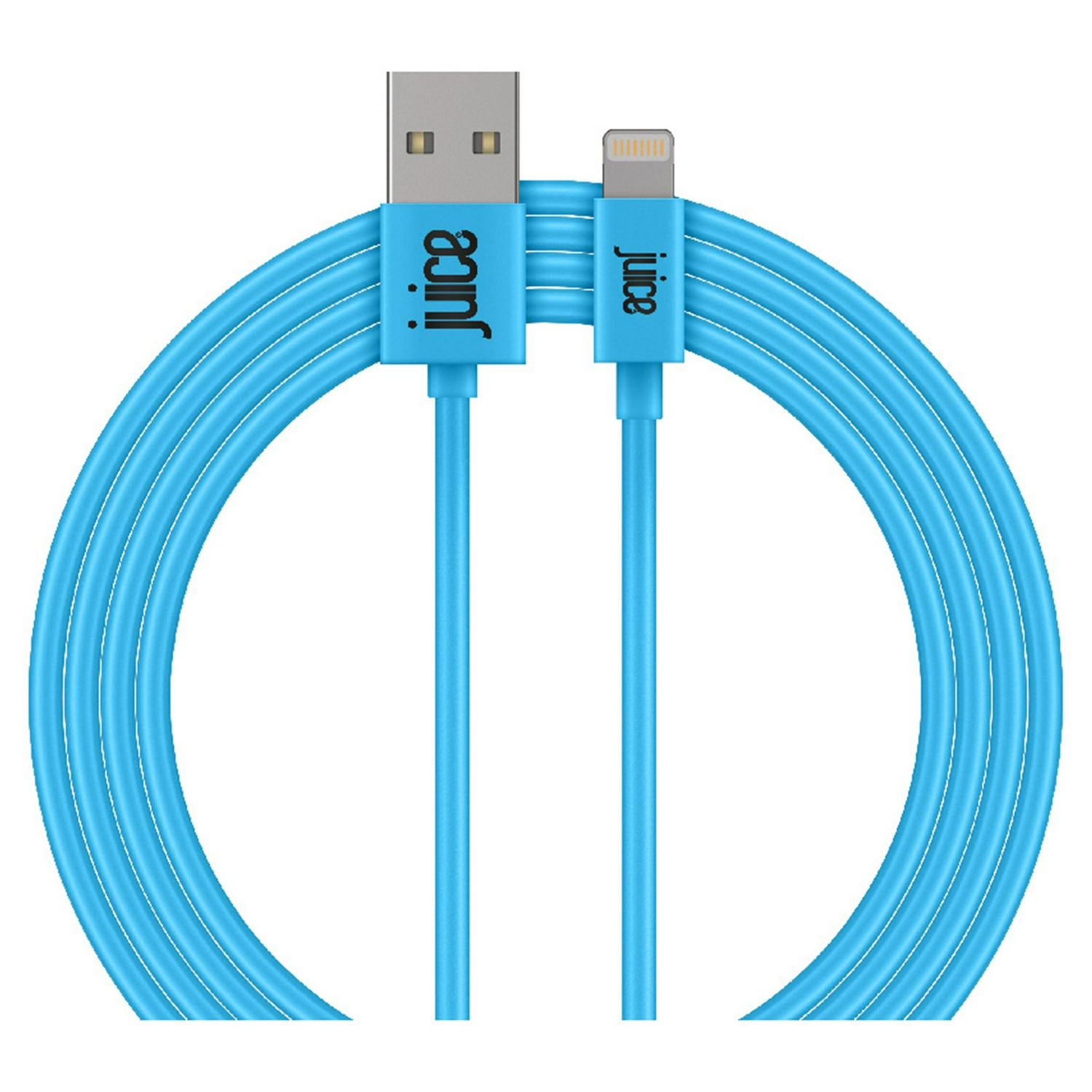 Juice Lightning Charge Cable Round Aqua 2m , UK version