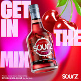 Sourz cherry liqueur in a 70cl bottle (British brand)