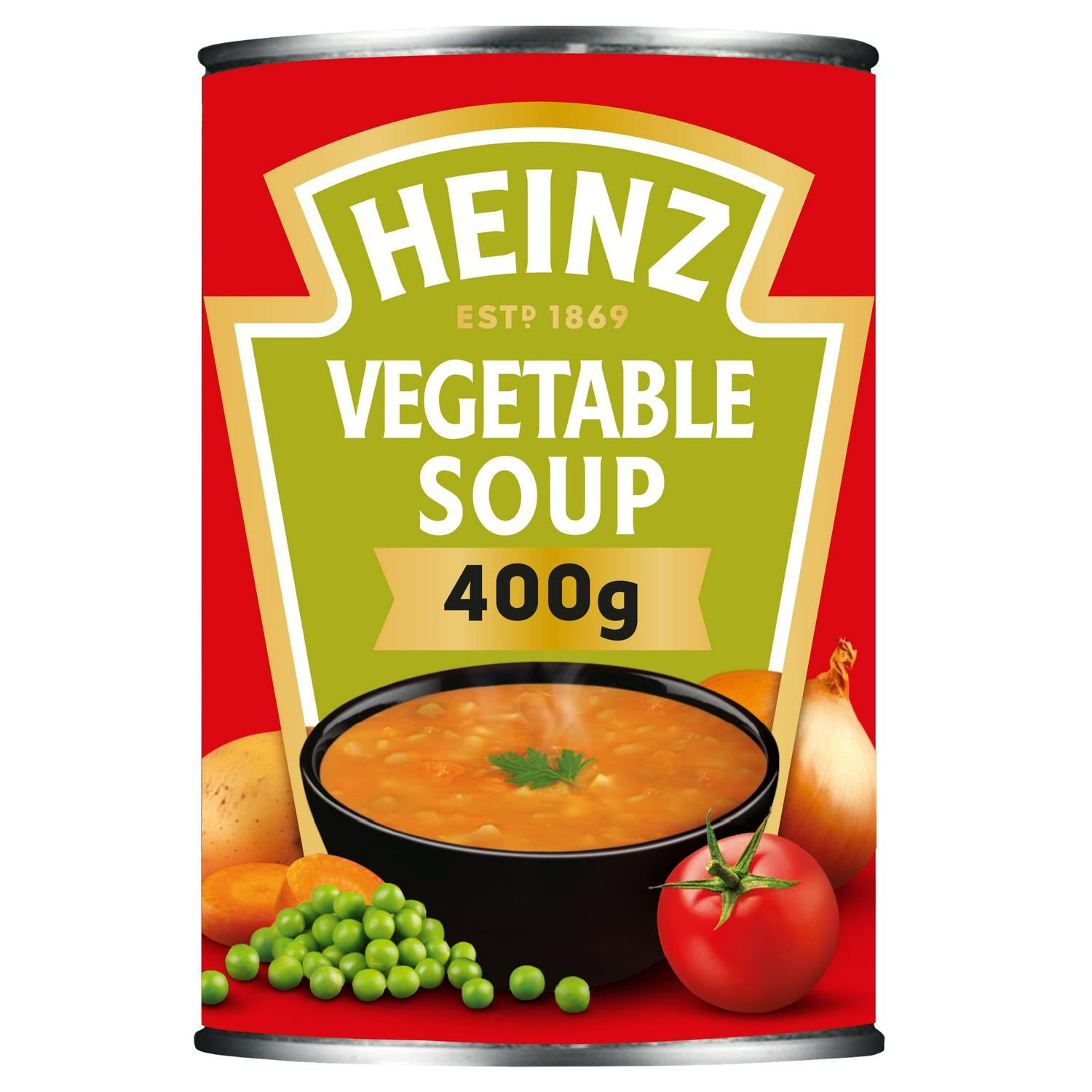 Authentic Heinz Vegetable Soup Tin 400g, UK version