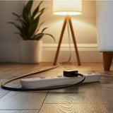Masterplug 4 Socket Extension Lead White 2m, imported from the UK