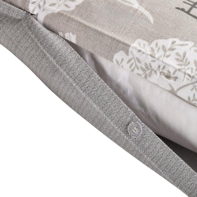 Sainsbury's Country Landscape Grey King Duvet Cover Pillowcase (British brand)