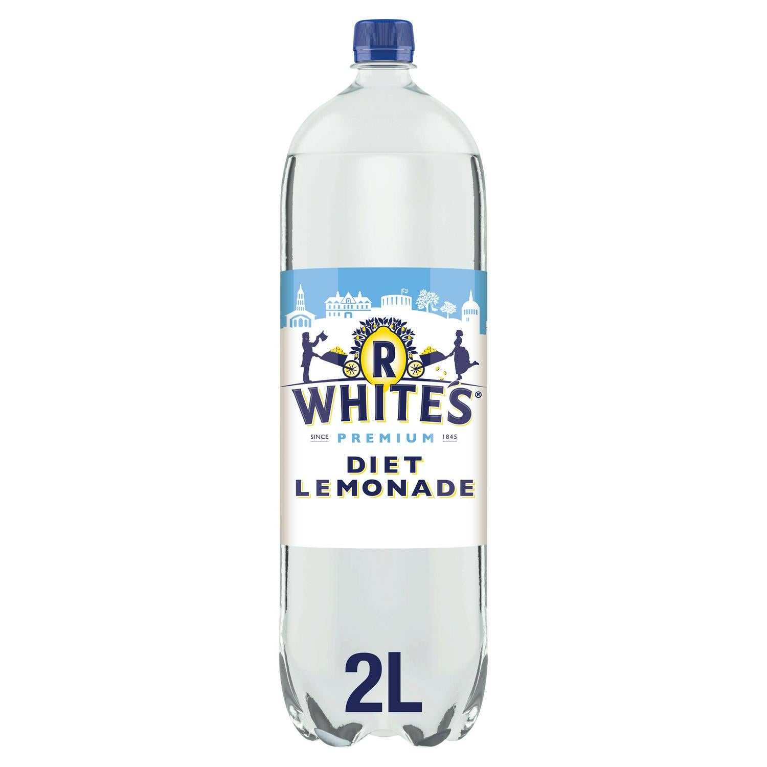 R White's Diet Lemonade 2L, imported from the UK