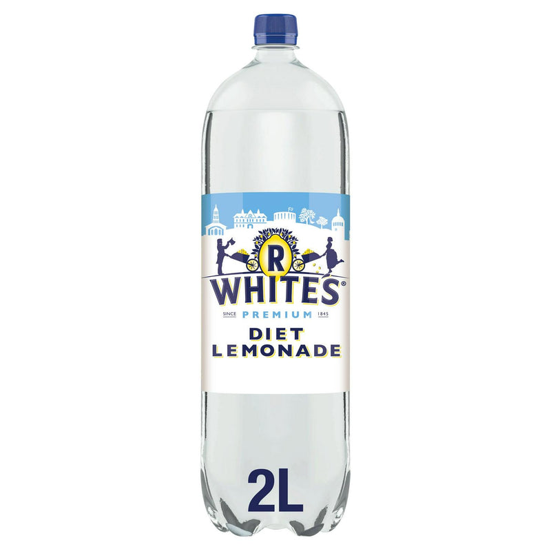 R White's Diet Lemonade 2L, imported from the UK