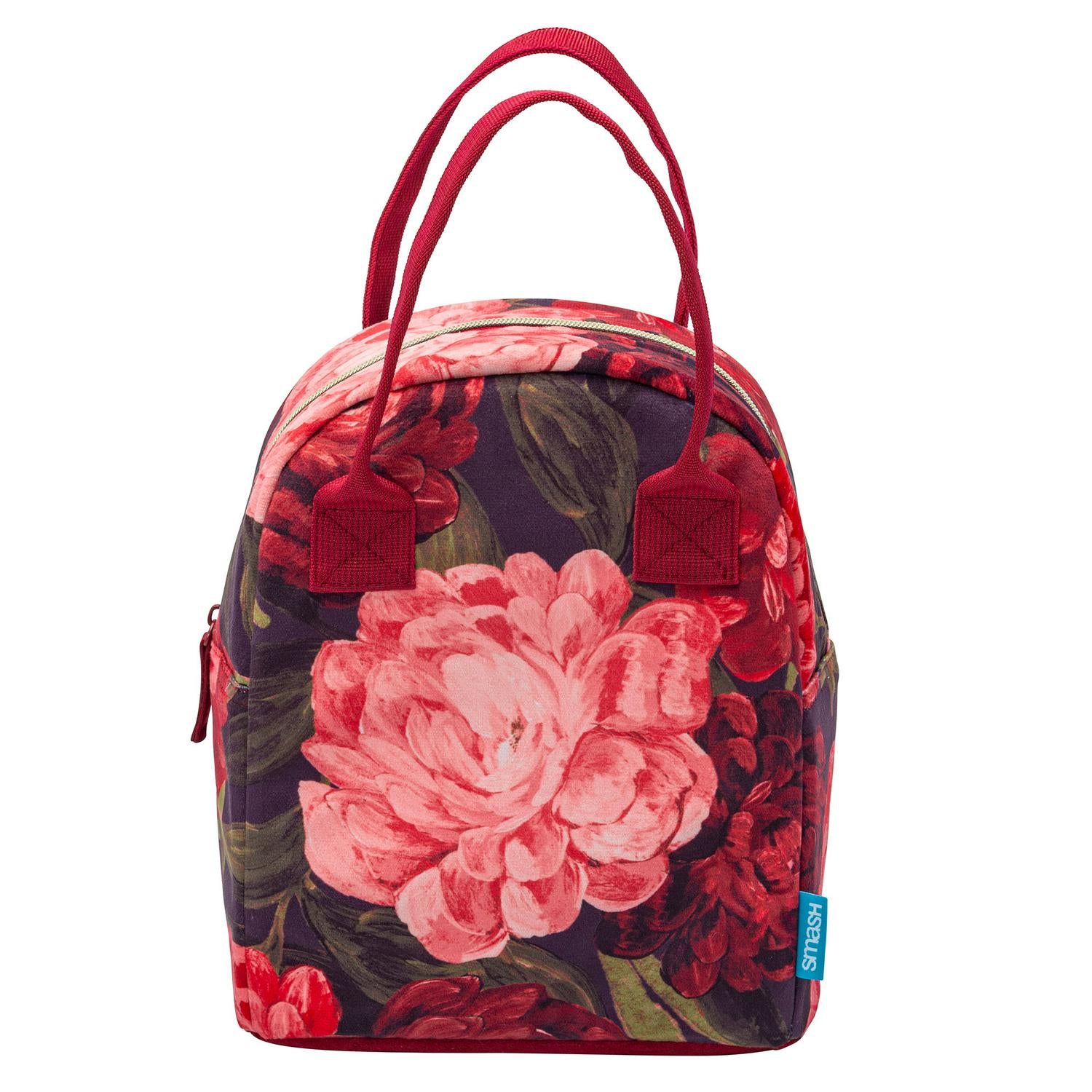 Smash Planet Floral Lunch Bag 12.5 x 21 x 26cm (British brand)