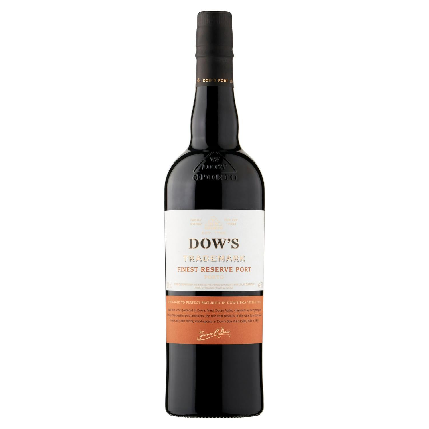 Dow's Trademark Reserve Port 75cl - British product