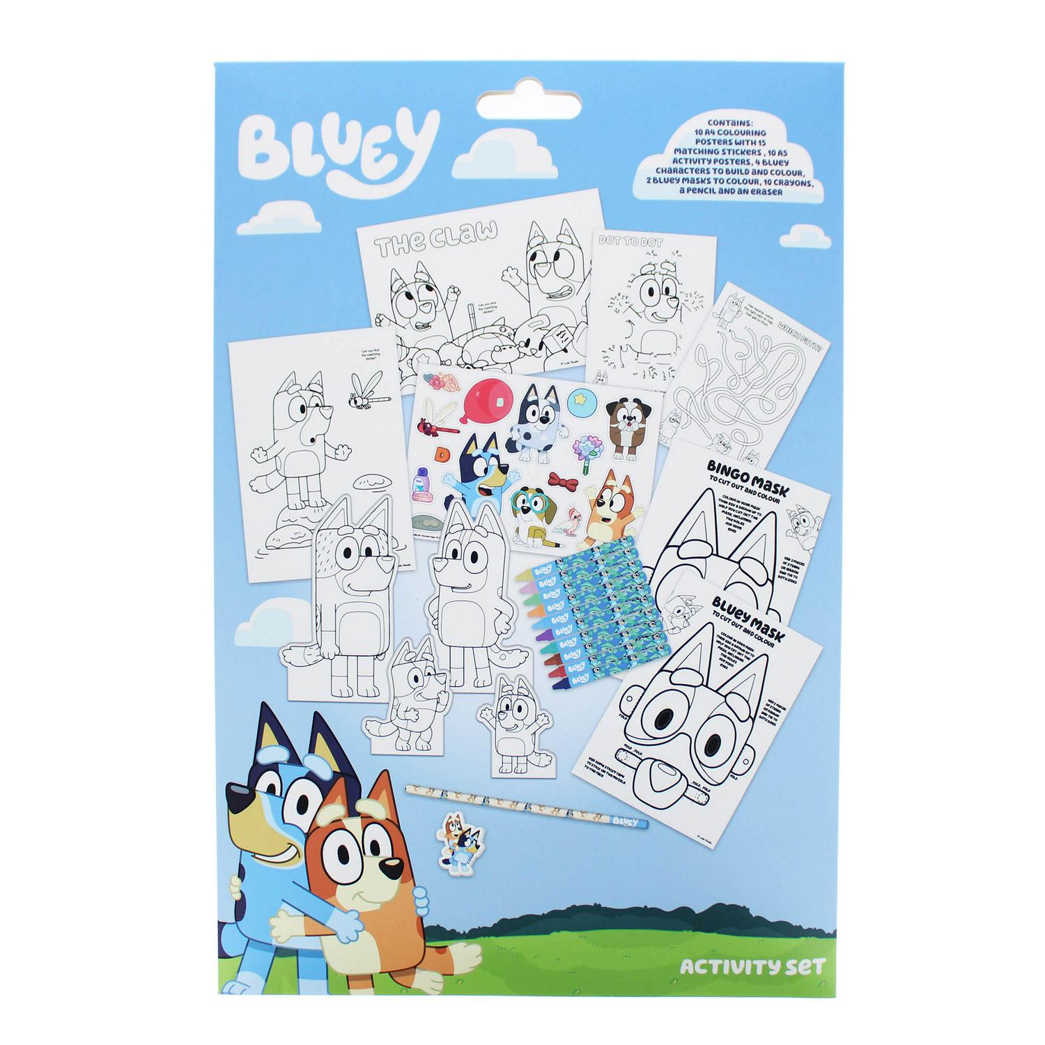 Bluey Activity Set kids craft kit card sleeve - British product