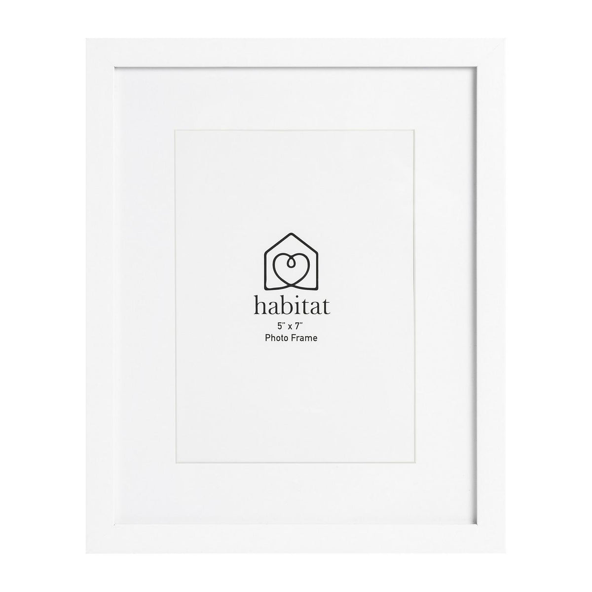 Habitat White Single Mount Frame 5x7 inch, UK version