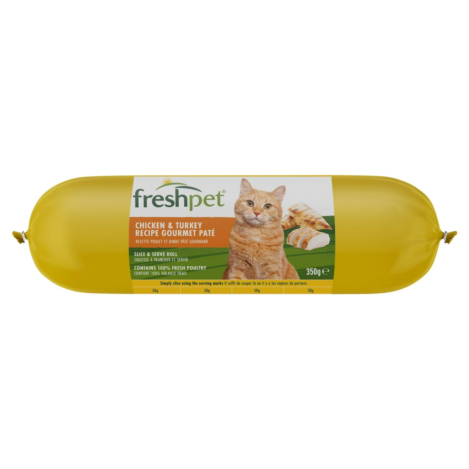 Freshpet Chicken & Turkey Wet Cat Food 350g - British product