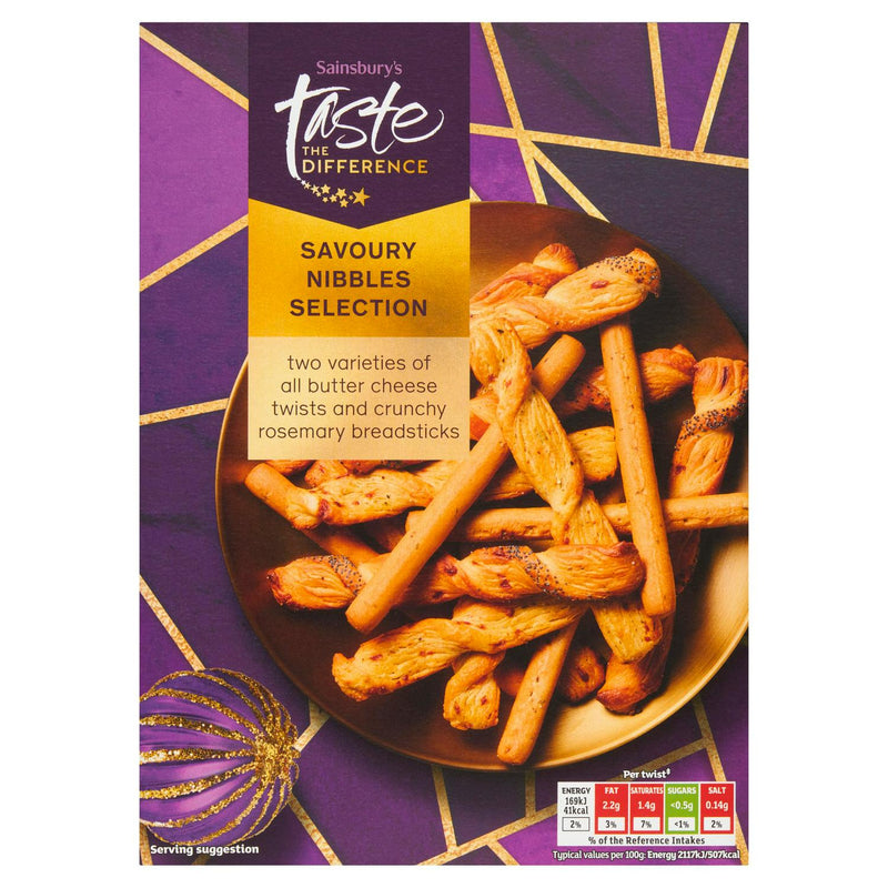 Selection of All Butter Cheese Twists and Rosemary Breadsticks 115g