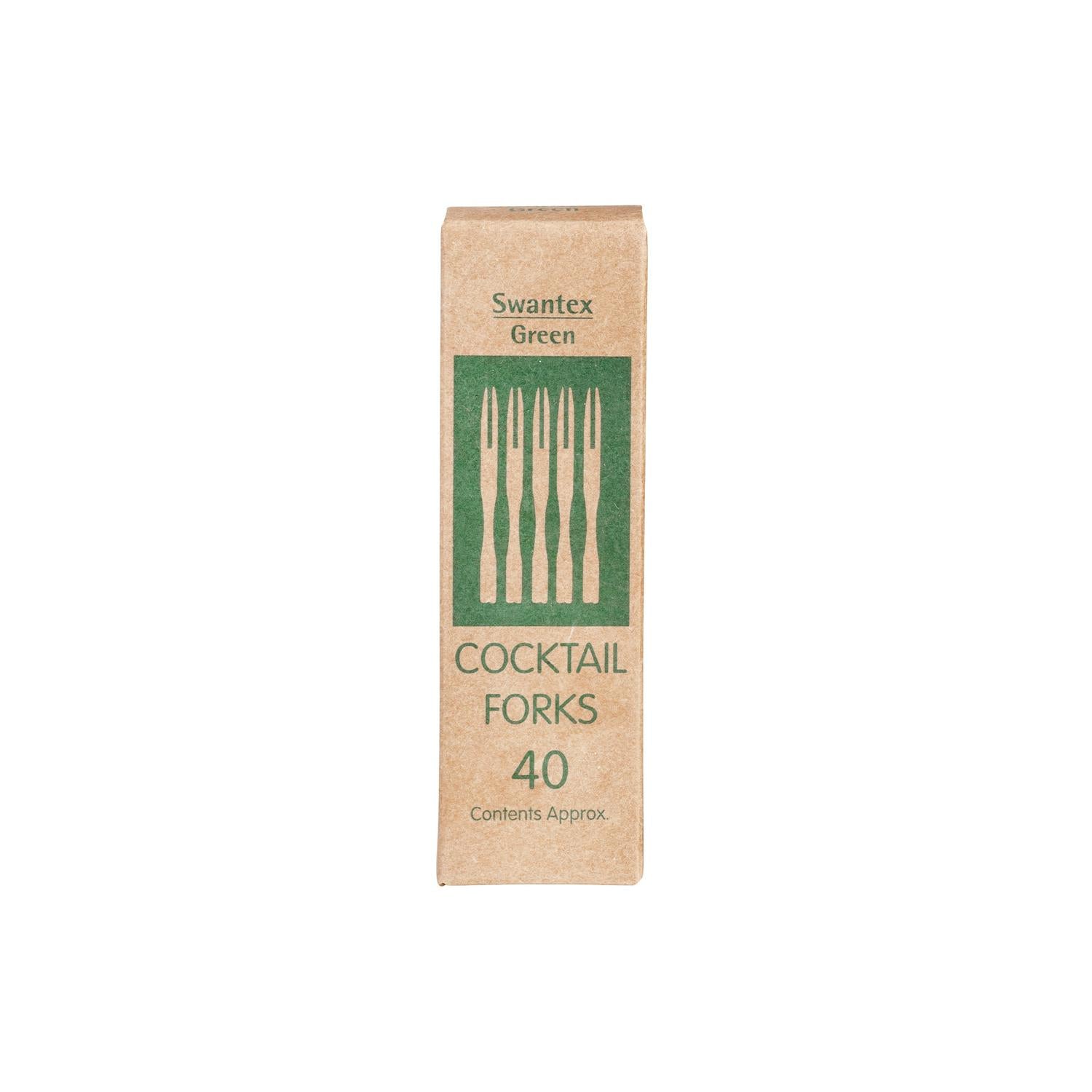 Sainsbury's Bamboo Cocktail Forks 40 Pack (British brand)