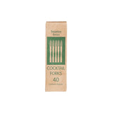 Sainsbury's Bamboo Cocktail Forks 40 Pack (British brand)