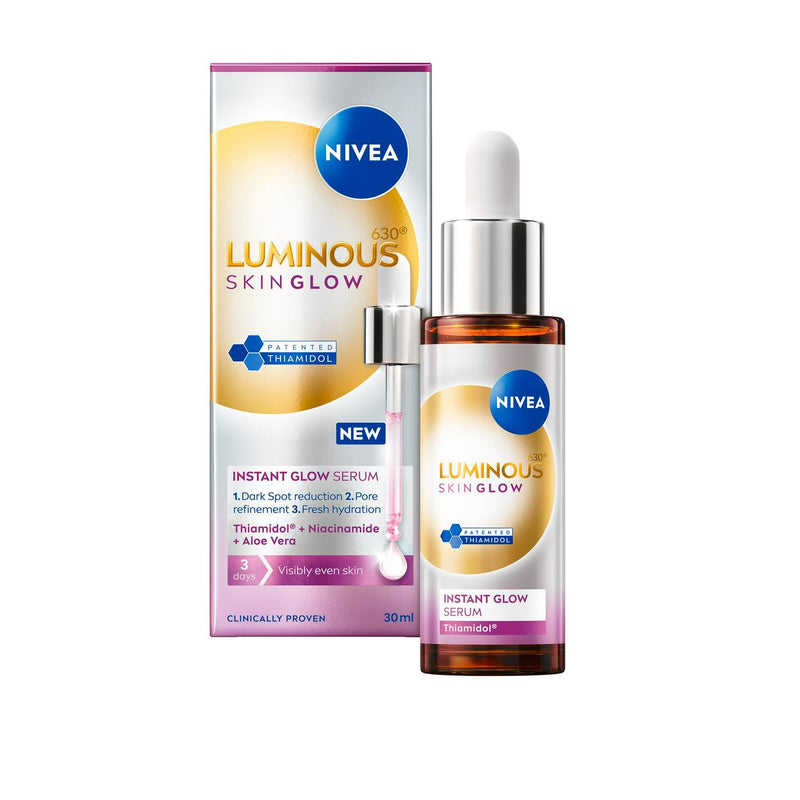 Nivea Luminous630 Instant Glow Serum 30ml, imported from the UK