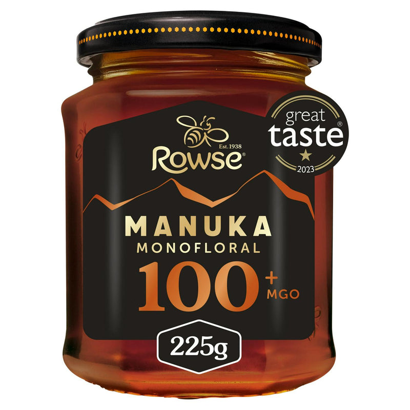 Rowse Manuka Honey 100+ MGO 225g, imported from the UK