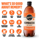 Remedy Kombucha Mango Passion 700ml bottle (British brand)