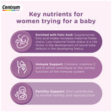 Centrum Conception Folic Acid Supplements 30 Tablets - British product
