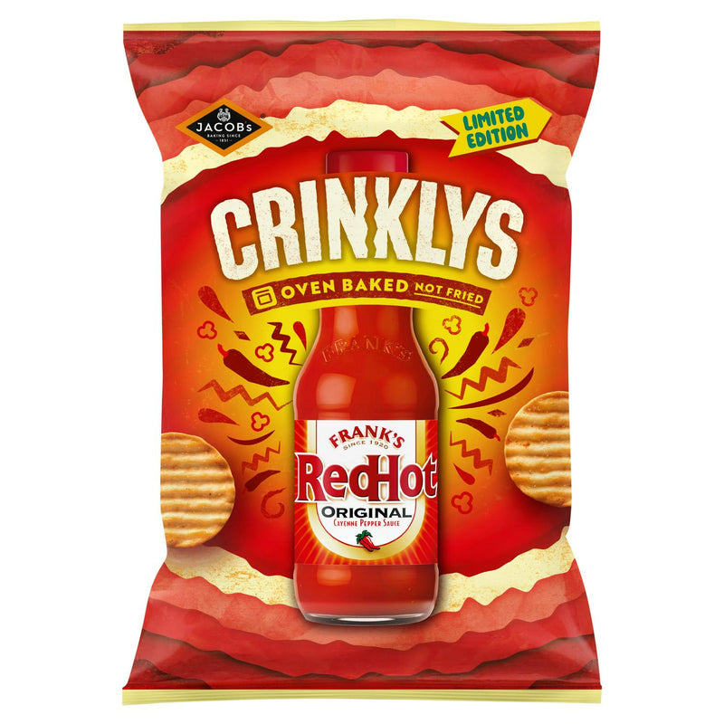 Cayenne Pepper Flavour Crinkled Snack Biscuits 150g