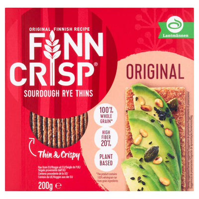 خبز مقرمش راي أصلي من Finn Crisp، 200 جرام