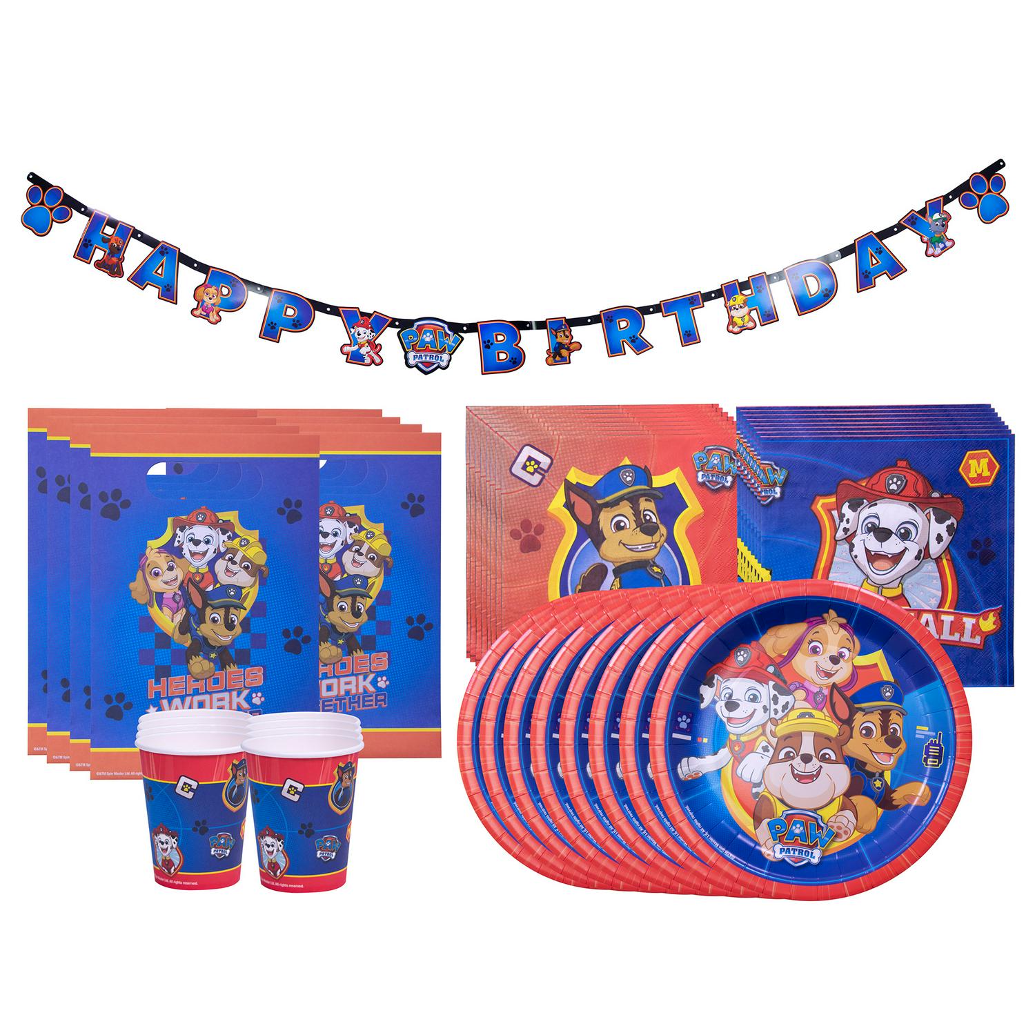 Amscan Paw Patrol party set 8 person - British product