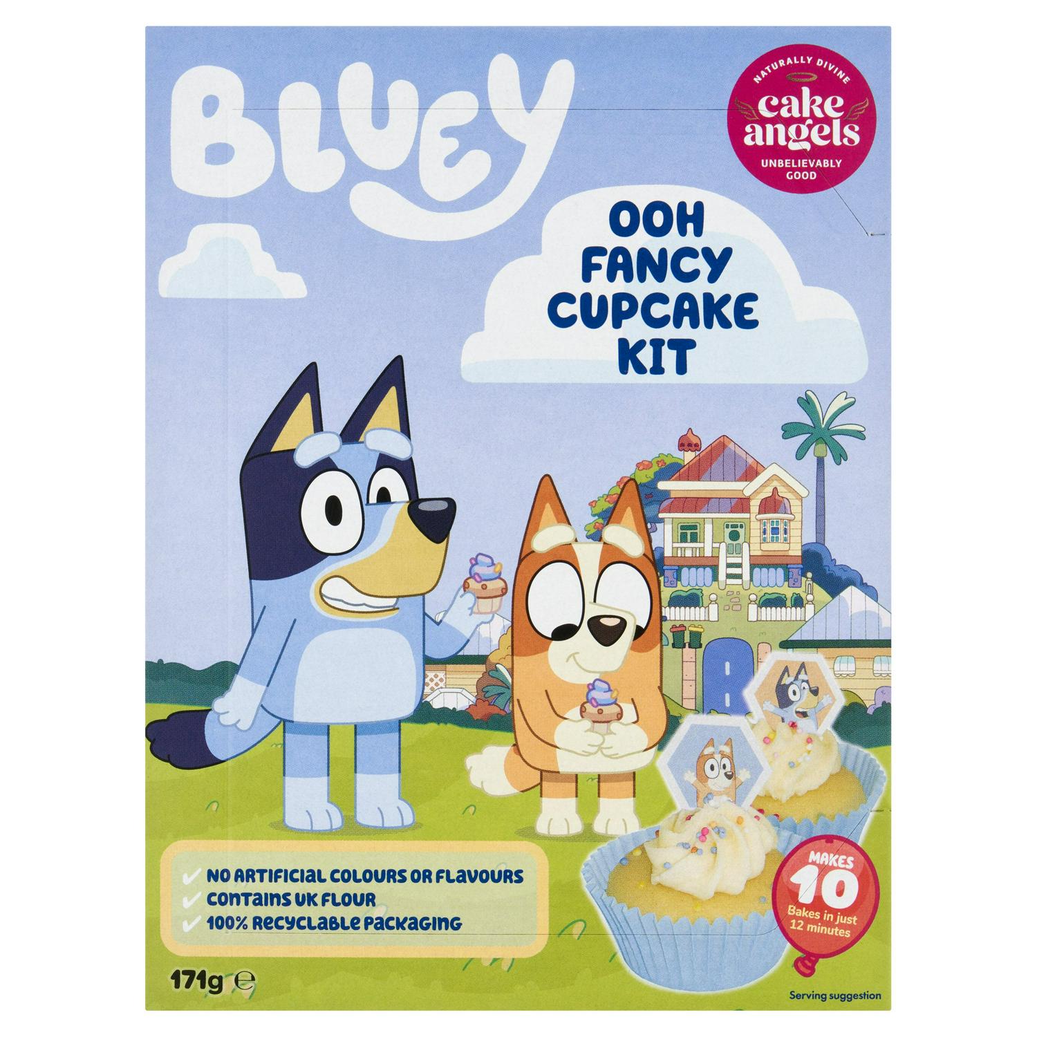 Cake Angels Cupcake-Set Bluey Ooh Fancy 171g - Britisches Produkt