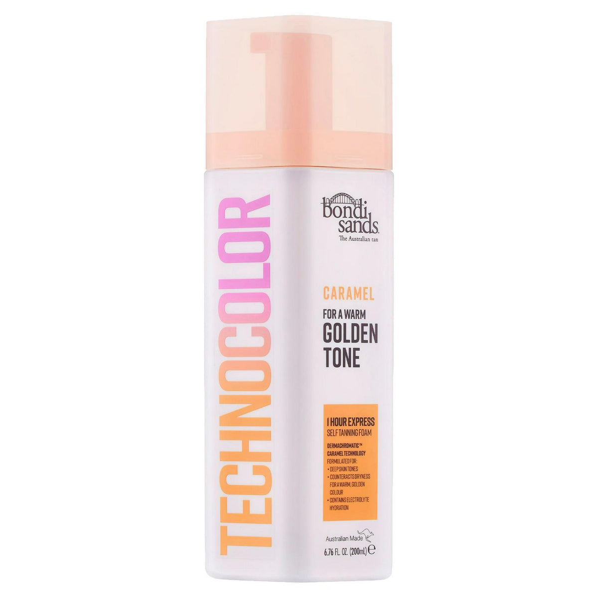 Bondi Sands Technocolor Caramel self tanning foam 200ml - British product