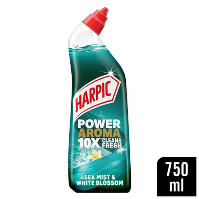 Sainsburys Harpic Power Aroma Sea Mist & White Blossom Toalettskålrens- Kjøp online på McGrocer
